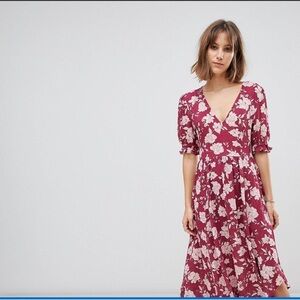 Rahi Cali floral mini long sleeve dress